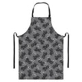 Motorcycle And Angel Pattern Print Bib Apron With Pocket