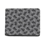 Motorcycle And Angel Pattern Print Bifold Wallet