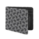 Motorcycle And Angel Pattern Print Bifold Wallet