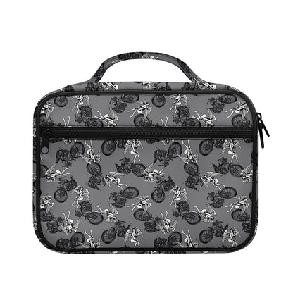Motorcycle And Angel Pattern Print Briefcase Bible Bag