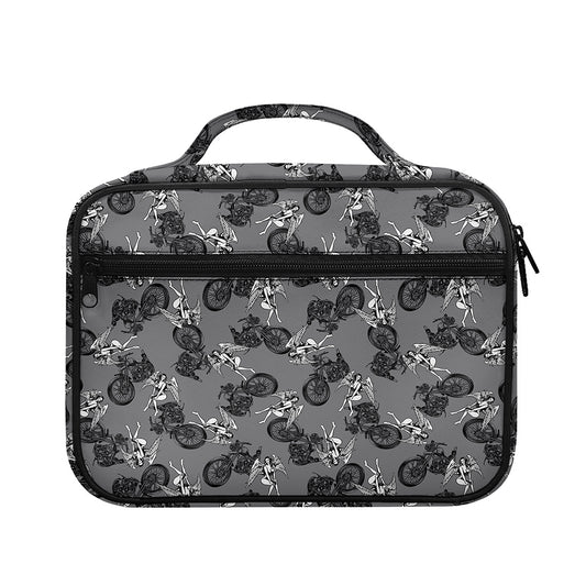 Motorcycle And Angel Pattern Print Briefcase Bible Bag