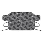 Motorcycle And Angel Pattern Print Car Windshield Snow Cover