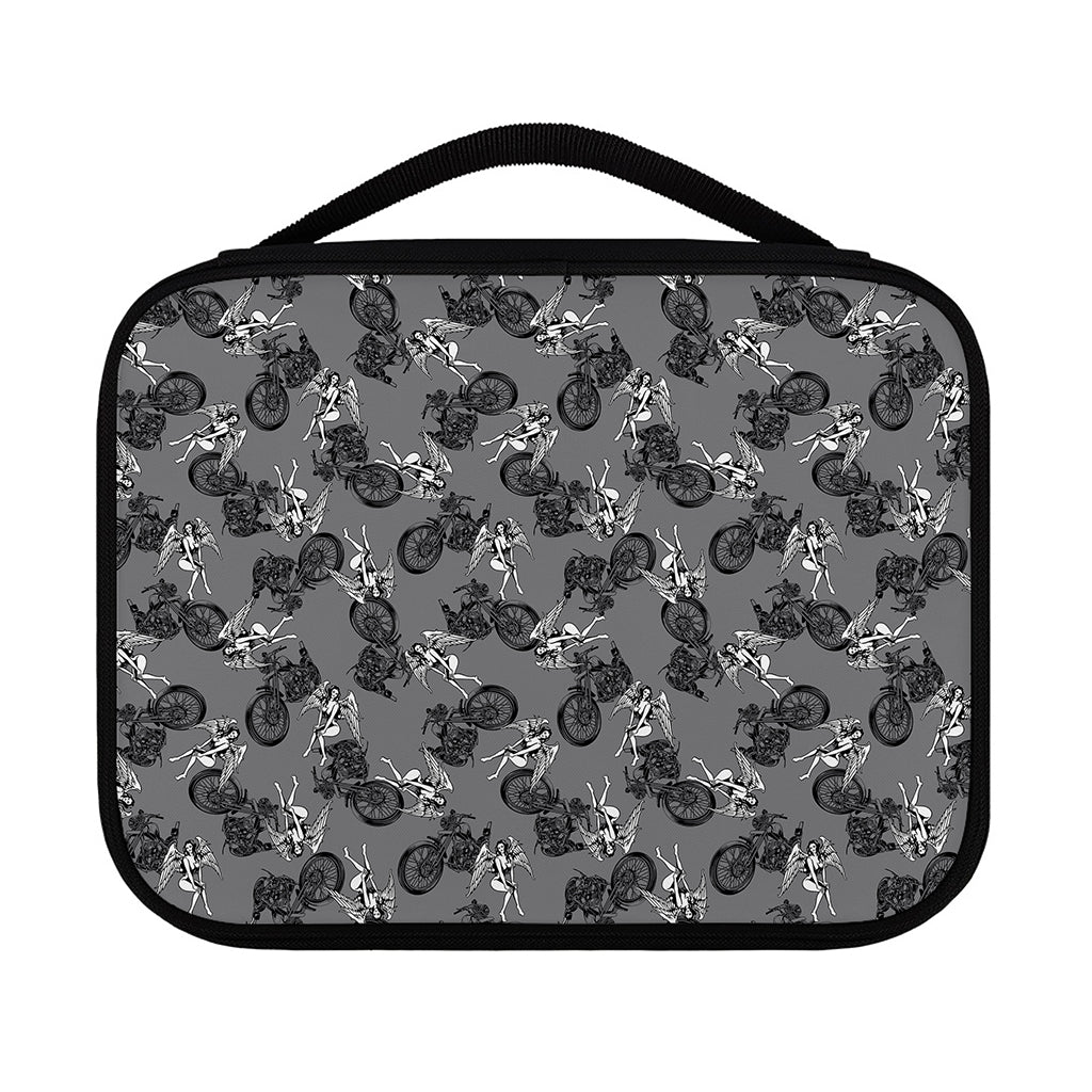 Motorcycle And Angel Pattern Print Classic Bible Case