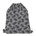 Motorcycle And Angel Pattern Print Drawstring Bag