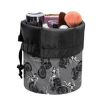 Motorcycle And Angel Pattern Print Drawstring Makeup Bag