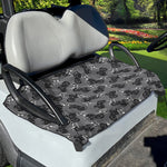 Motorcycle And Angel Pattern Print Golf Cart Seat Cover