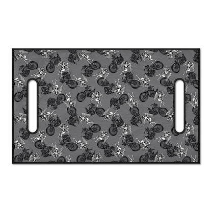 Motorcycle And Angel Pattern Print Golf Cart Seat Cover