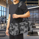 Motorcycle And Angel Pattern Print Gym Bag