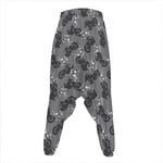 Motorcycle And Angel Pattern Print Hammer Pants