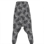 Motorcycle And Angel Pattern Print Hammer Pants