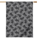 Motorcycle And Angel Pattern Print House Flag