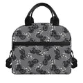 Motorcycle And Angel Pattern Print Insulated Lunch Bag