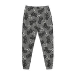 Motorcycle And Angel Pattern Print Jogger Pants