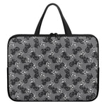 Motorcycle And Angel Pattern Print Laptop Sleeve With Handle