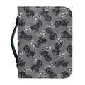 Motorcycle And Angel Pattern Print Leather Bible Cover