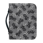 Motorcycle And Angel Pattern Print Leather Bible Cover