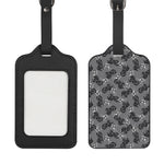 Motorcycle And Angel Pattern Print Luggage Tag