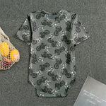 Motorcycle And Angel Pattern Print Men's Bodysuit