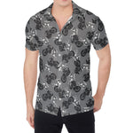 Motorcycle And Angel Pattern Print Men's Shirt