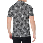 Motorcycle And Angel Pattern Print Men's Shirt