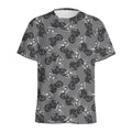 Motorcycle And Angel Pattern Print Men's Athletic T-Shirt