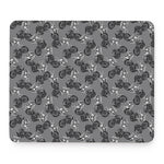 Motorcycle And Angel Pattern Print Mouse Pad