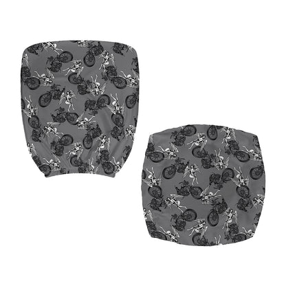 Motorcycle And Angel Pattern Print Office Chair Cover