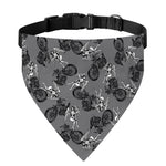 Motorcycle And Angel Pattern Print Over The Collar Dog Bandana