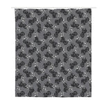 Motorcycle And Angel Pattern Print Polyester Shower Curtain