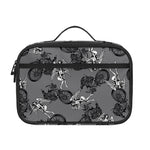 Motorcycle And Angel Pattern Print Portable Lunch Bag