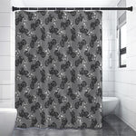 Motorcycle And Angel Pattern Print Premium Shower Curtain