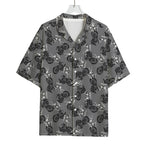 Motorcycle And Angel Pattern Print Rayon Hawaiian Shirt