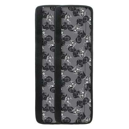 Motorcycle And Angel Pattern Print Refrigerator Handle Covers