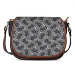 Motorcycle And Angel Pattern Print Saddle Bag