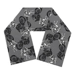 Motorcycle And Angel Pattern Print Scarf