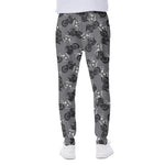 Motorcycle And Angel Pattern Print Scuba Joggers