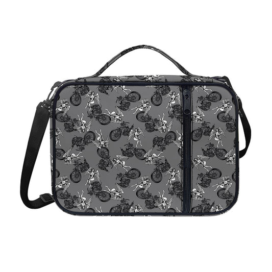 Motorcycle And Angel Pattern Print Shoulder Strap Bible Bag