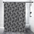 Motorcycle And Angel Pattern Print Shower Curtain