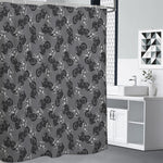Motorcycle And Angel Pattern Print Shower Curtain