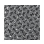 Motorcycle And Angel Pattern Print Silk Bandana