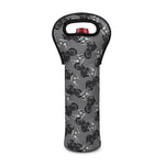 Motorcycle And Angel Pattern Print Single Neoprene Wine Tote