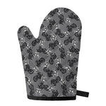Motorcycle And Angel Pattern Print Single Oven Mitt