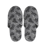 Motorcycle And Angel Pattern Print Slippers