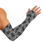 Motorcycle And Angel Pattern Print Sun Protection Arm Sleeves
