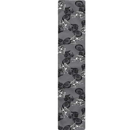 Motorcycle And Angel Pattern Print Table Runner