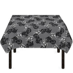 Motorcycle And Angel Pattern Print Tablecloth