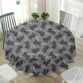 Motorcycle And Angel Pattern Print Waterproof Round Tablecloth