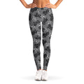 Motorcycle And Angel Pattern Print Women's Leggings