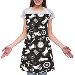 Motorcycle Equipment Pattern Print Adjustable Apron
