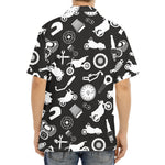 Motorcycle Equipment Pattern Print Aloha Shirt